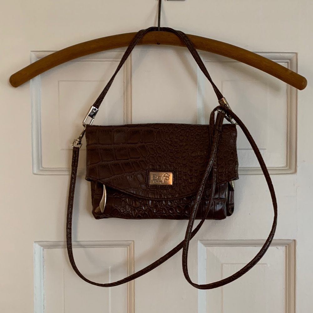 Beijo faux croc crossbody bag